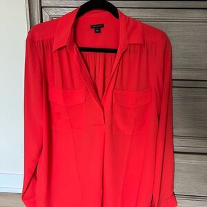 Ann Taylor Women's Red Blouse